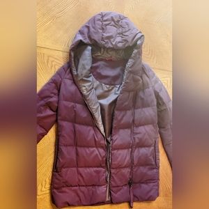 Burgundy Purple Lululemon Wrap Coat Size 6 Good Condition